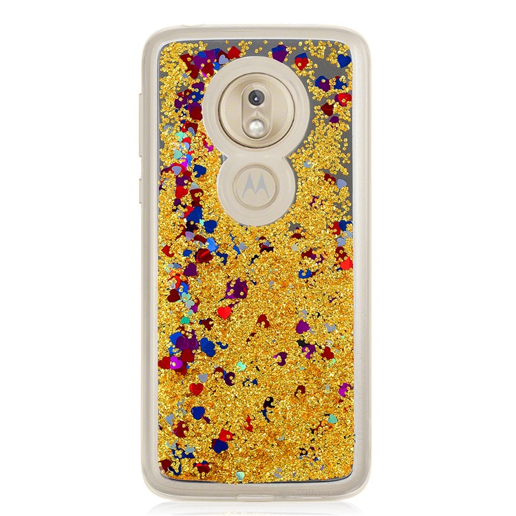 Quicksand Mirror Surface TPU Back Shell for Motorola Moto G7 Play (US Version)/(EU Version) - Gold-2