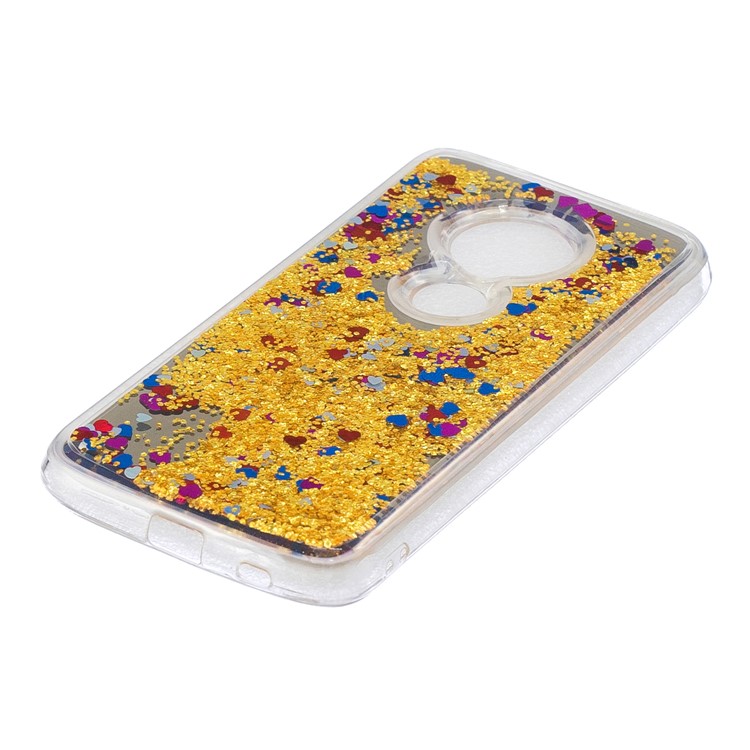 Quicksand Mirror Surface TPU Back Shell for Motorola Moto G7 Play (US Version)/(EU Version) - Gold-3
