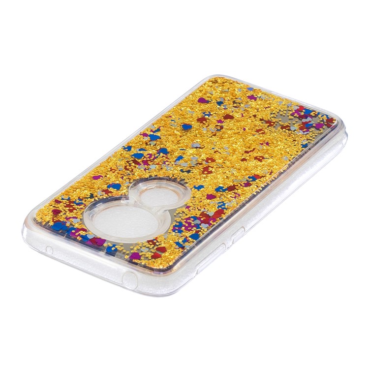 Quicksand Mirror Surface TPU Back Shell for Motorola Moto G7 Play (US Version)/(EU Version) - Gold-4