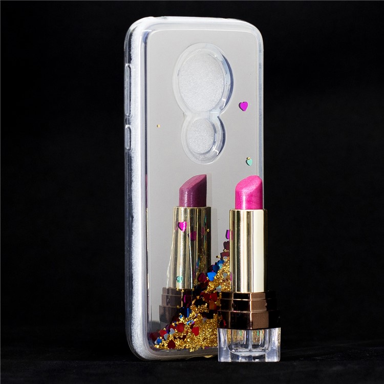 Quicksand Mirror Surface TPU Back Shell for Motorola Moto G7 Play (US Version)/(EU Version) - Gold-7