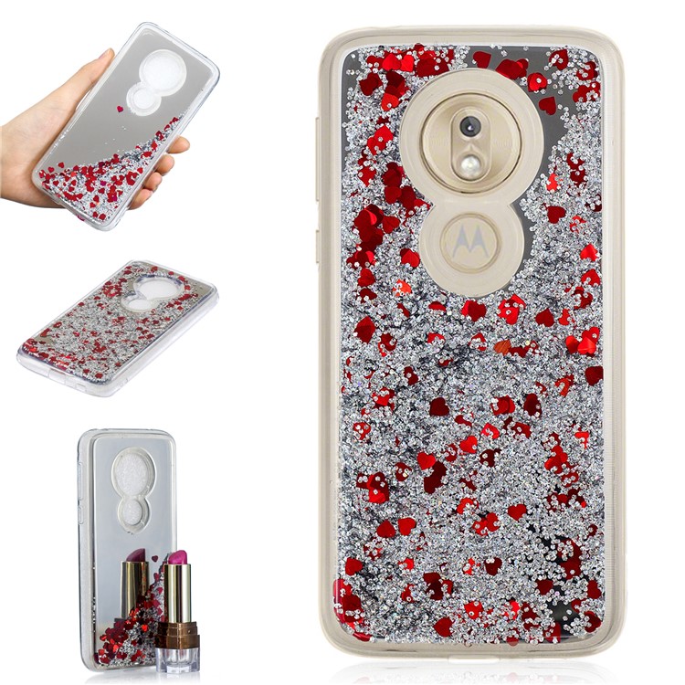 Quicksand Mirror Surface TPU Back Shell for Motorola Moto G7 Play (US Version)/(EU Version) - Silver-1