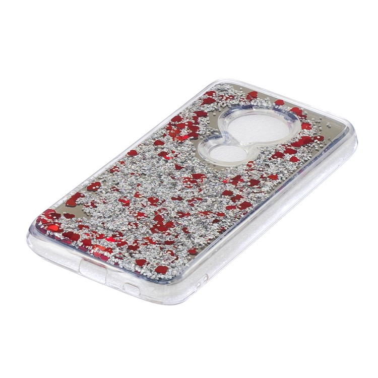 Quicksand Mirror Surface TPU Back Shell for Motorola Moto G7 Play (US Version)/(EU Version) - Silver-3