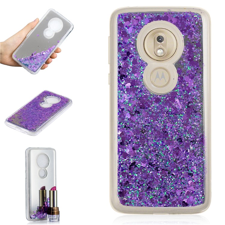 Quicksand Mirror Surface TPU Back Shell for Motorola Moto G7 Play (US Version)/(EU Version) - Purple-1
