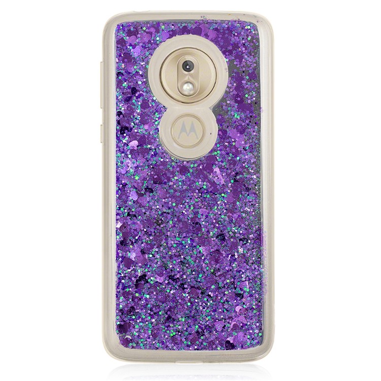 Quicksand Mirror Surface TPU Back Shell for Motorola Moto G7 Play (US Version)/(EU Version) - Purple-2