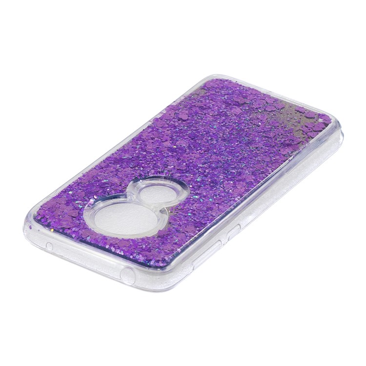 Quicksand Mirror Surface TPU Back Shell for Motorola Moto G7 Play (US Version)/(EU Version) - Purple-4