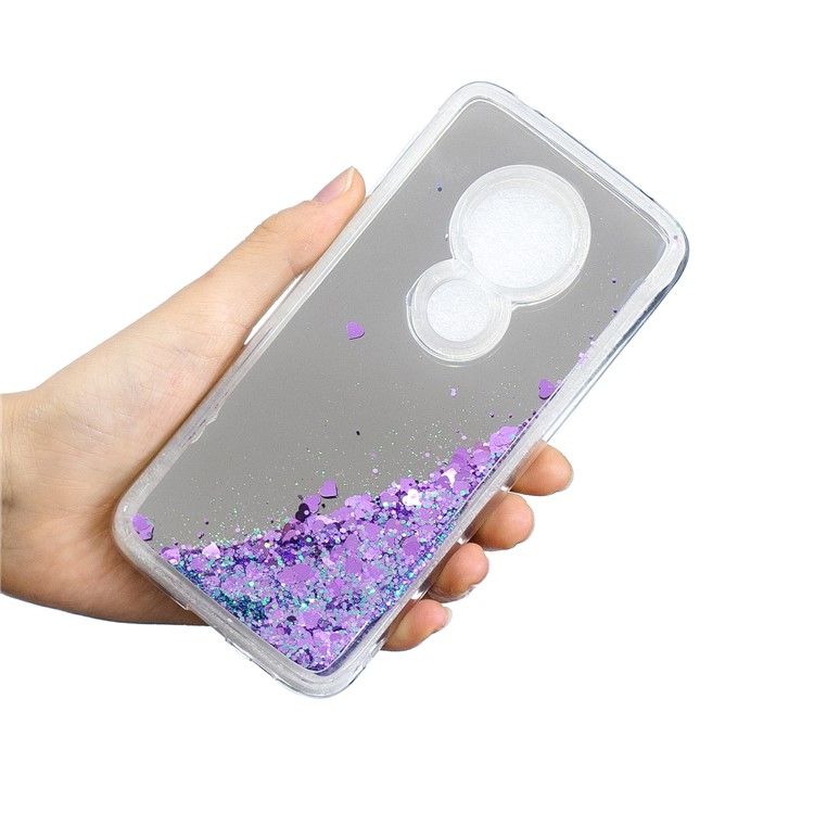Quicksand Mirror Surface TPU Back Shell for Motorola Moto G7 Play (US Version)/(EU Version) - Purple-5
