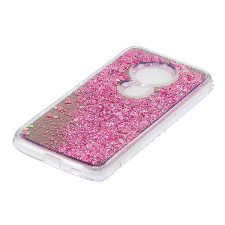 Quicksand Mirror Surface TPU Back Shell for Motorola Moto G7 Play (US Version)/(EU Version) - Pink-3