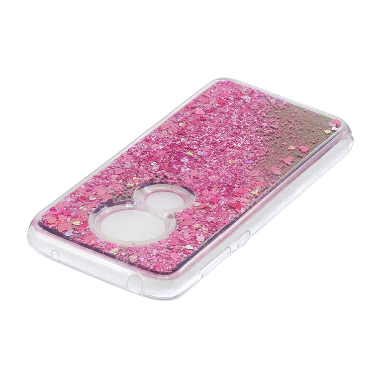 Quicksand Mirror Surface TPU Back Shell for Motorola Moto G7 Play (US Version)/(EU Version) - Pink-4
