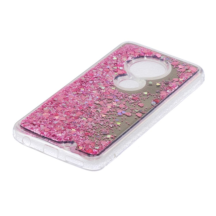 Quicksand Mirror Surface TPU Cell Phone Case for Motorola Moto G7/G7 Plus - Pink-3