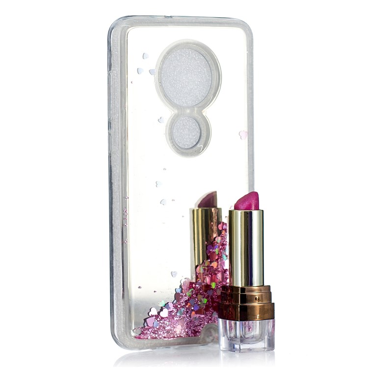 Quicksand Mirror Surface TPU Cell Phone Case for Motorola Moto G7/G7 Plus - Pink-6