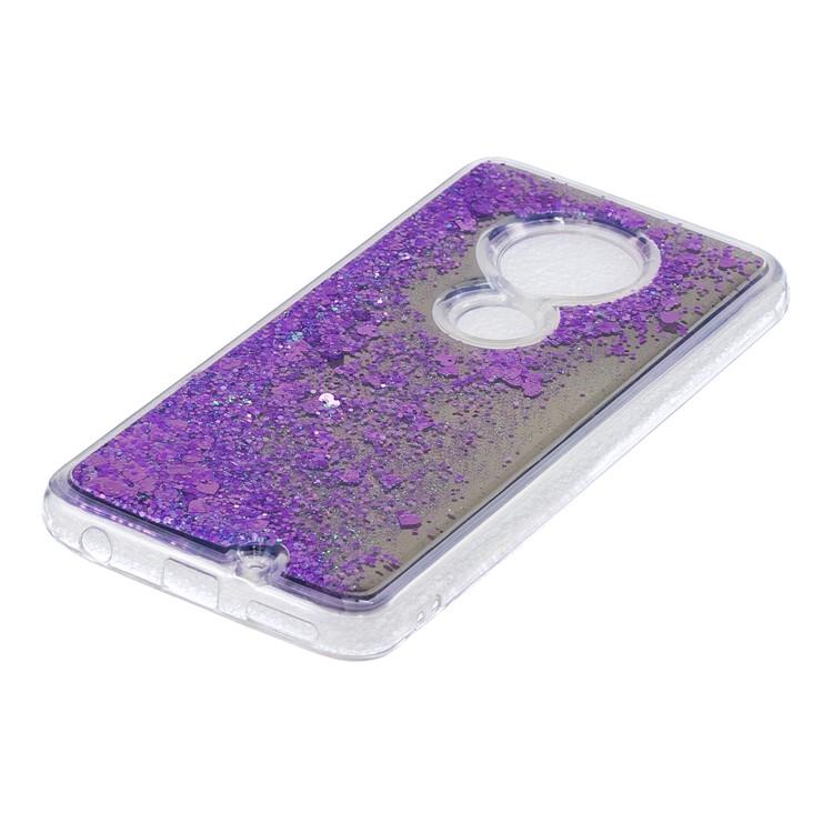 Quicksand Mirror Surface TPU Cell Phone Case for Motorola Moto G7/G7 Plus - Purple-3