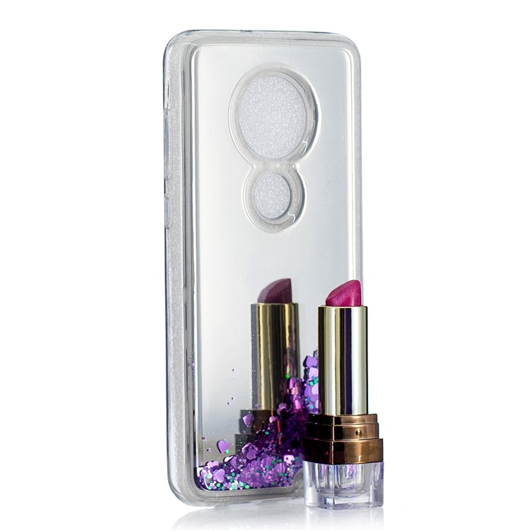 Quicksand Mirror Surface TPU Cell Phone Case for Motorola Moto G7/G7 Plus - Purple-6