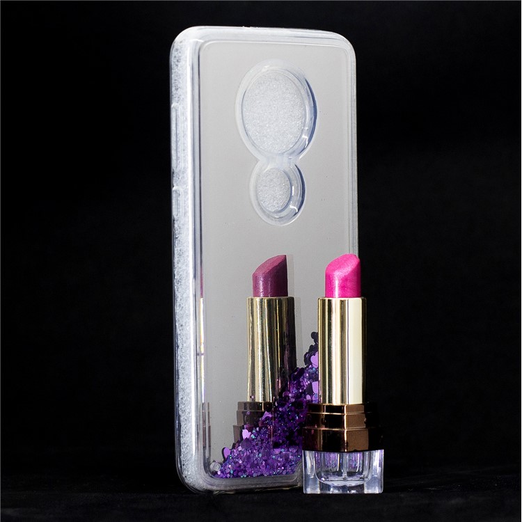Quicksand Mirror Surface TPU Cell Phone Case for Motorola Moto G7/G7 Plus - Purple-7