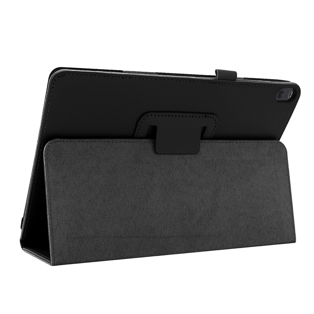 Para Lenovo Tab P10 10.1 Pulgadas Litchi Texture Cuero Case de Protección - Negro