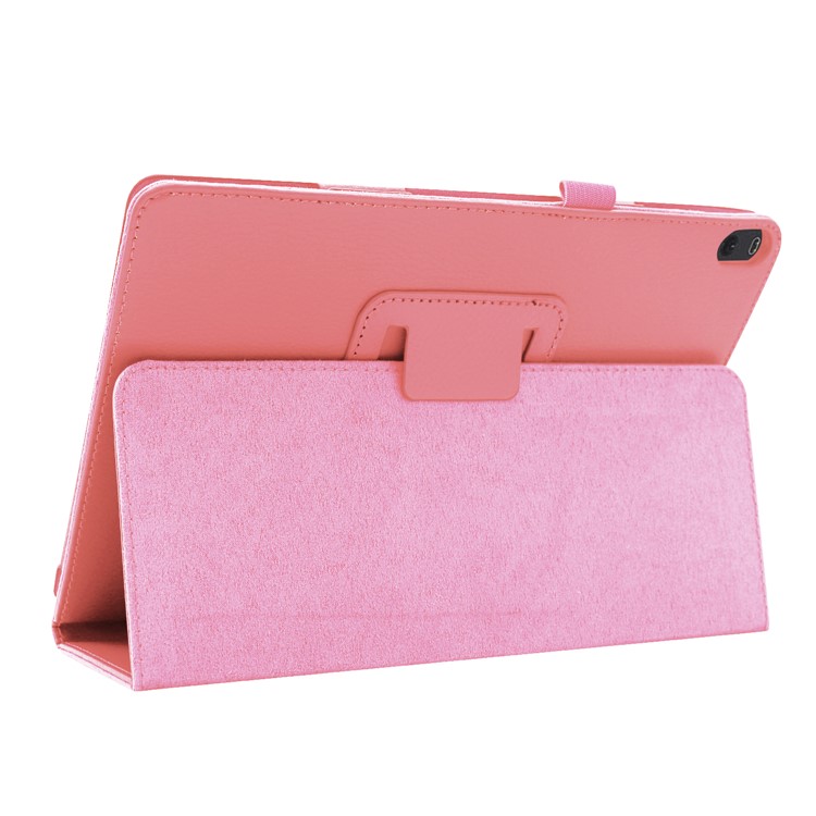 For Lenovo Tab P10 10.1-inch Litchi Texture Leather Stand Protection Case - Pink-6