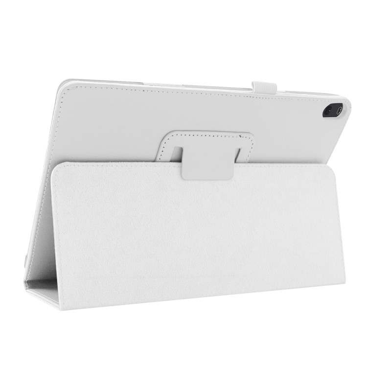 For Lenovo Tab P10 10.1-inch Litchi Texture Leather Stand Protection Case - White-6