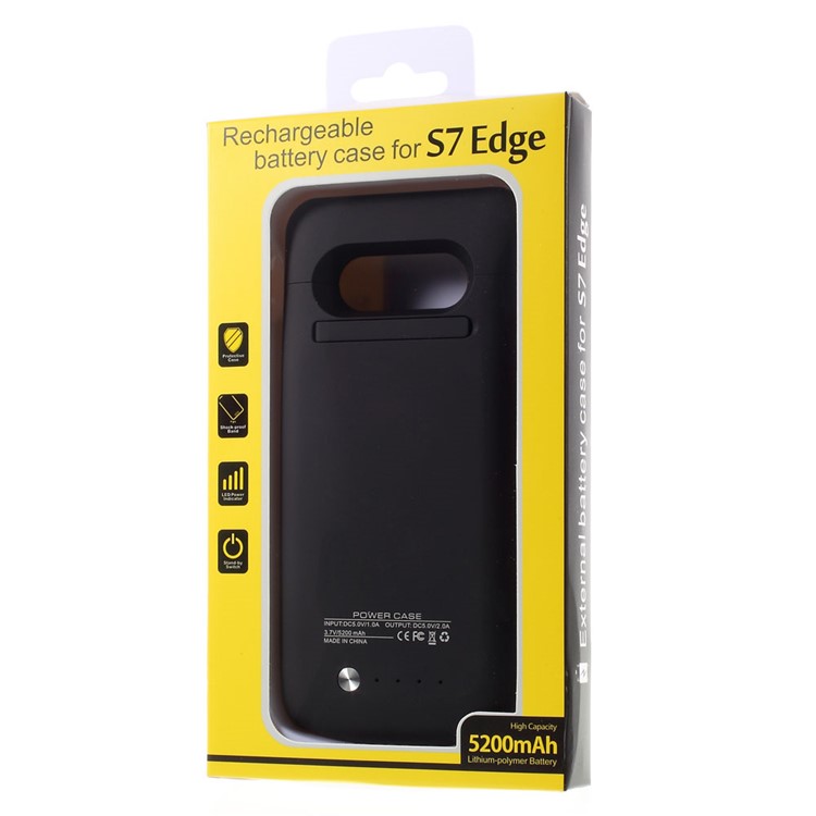 5200mAh External Battery Charger Case for Samsung Galaxy S7 edge G935 with Kickstand - Black-10