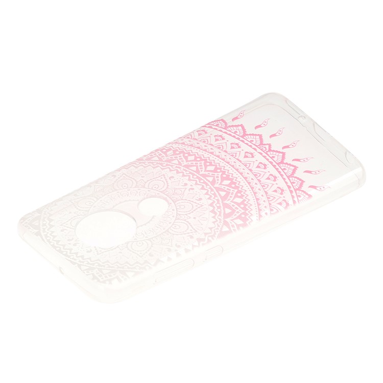 Pattern Printing Soft TPU Back Case for Motorola Moto G7/G7 Plus - Pink Mandala-2