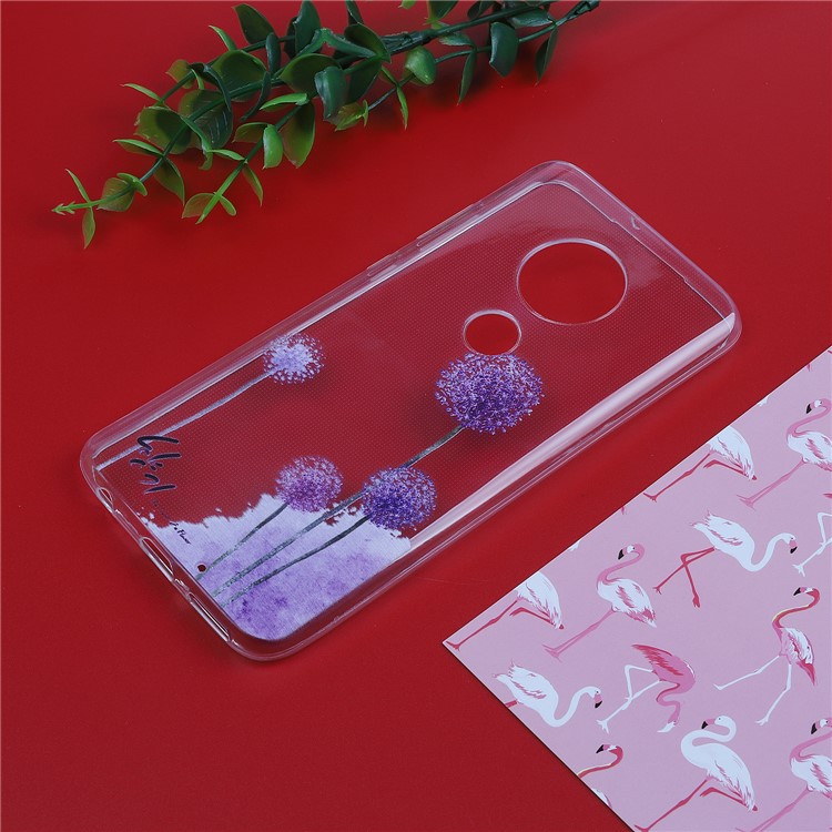 Pattern Printing Soft TPU Back Case for Motorola Moto G7/G7 Plus - Dandelion-4