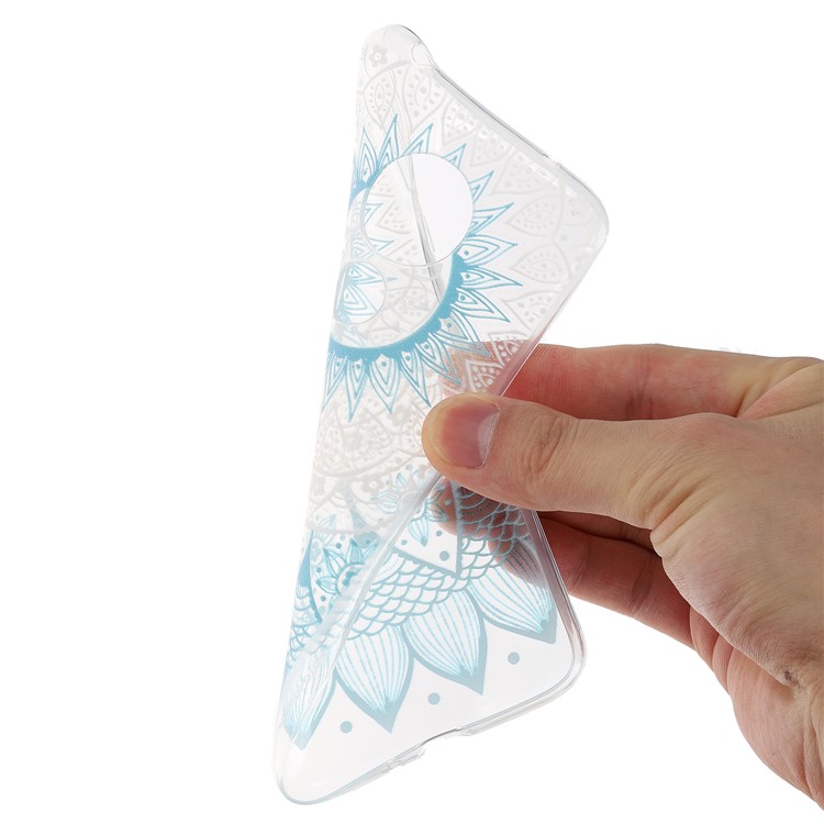 Pattern Printing Soft TPU Back Case for Motorola Moto G7 Power (EU Version) - Blue Mandala-3