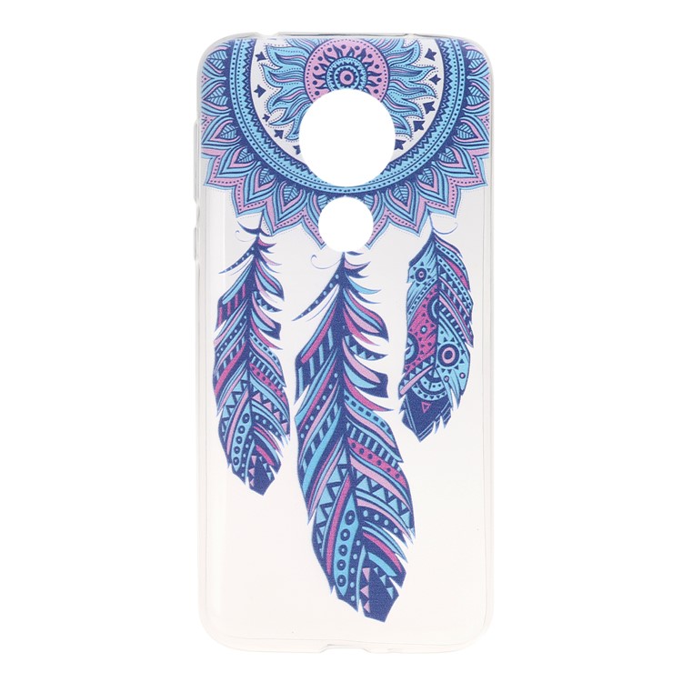 Pattern Printing Soft TPU Back Case for Motorola Moto G7 Power (EU Version) - Dream Catcher-1