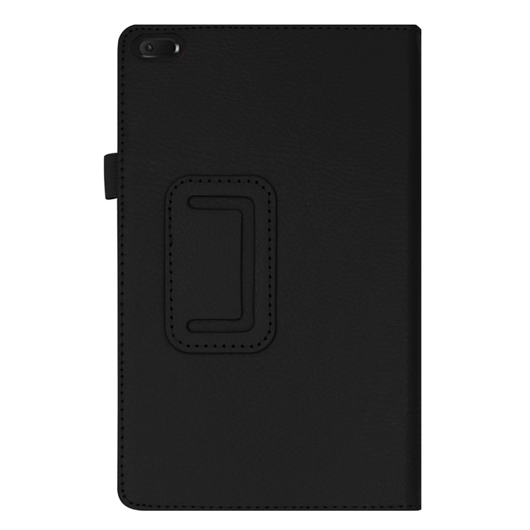 Litchi Texture Leather Stand Protective Case for Lenovo Tab E8 - Black-8