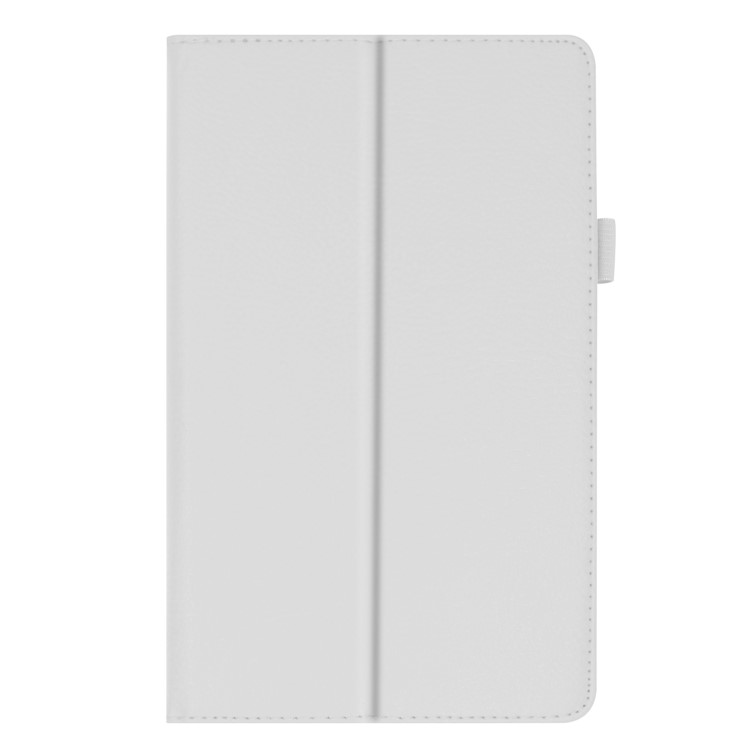 Litchi Texture Leather Stand Protective Case for Lenovo Tab E8 - White-7