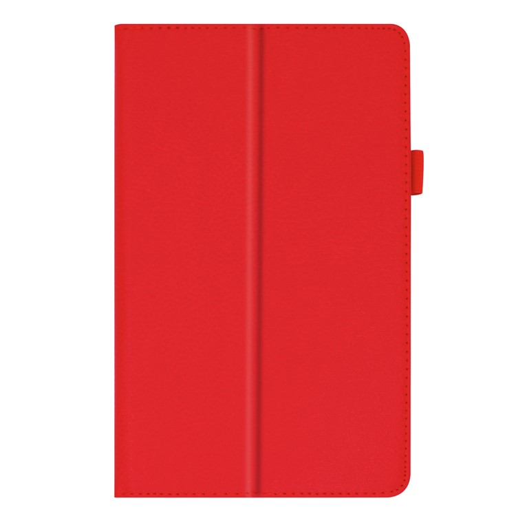Litchi Texture Leather Stand Protective Case for Lenovo Tab E8 - Red-7