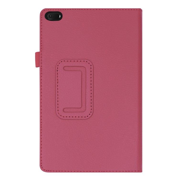 Litchi Texture Leather Stand Protective Case for Lenovo Tab E8 - Rose-8