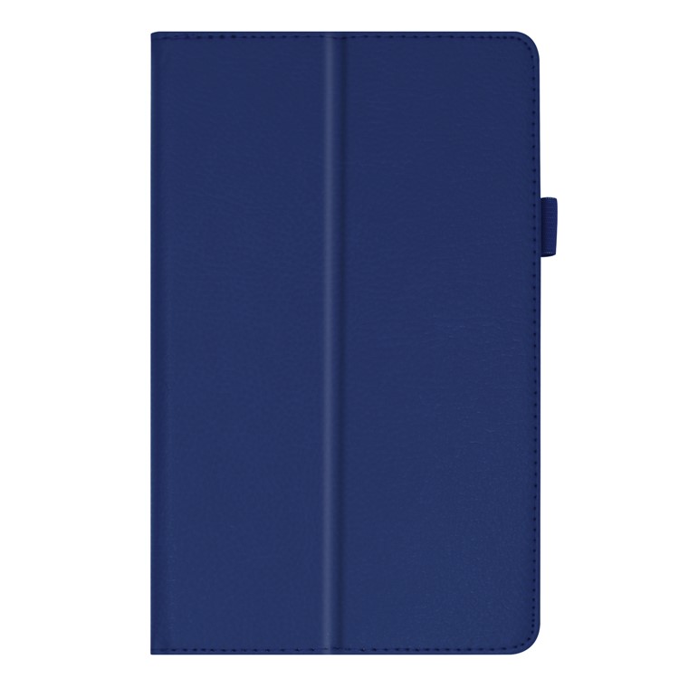 Litchi Texture Leather Stand Protective Case for Lenovo Tab E8 - Dark Blue-7