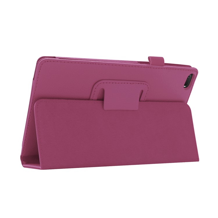 Litchi Texture Leather Stand Protective Case for Lenovo Tab E8 - Purple-6