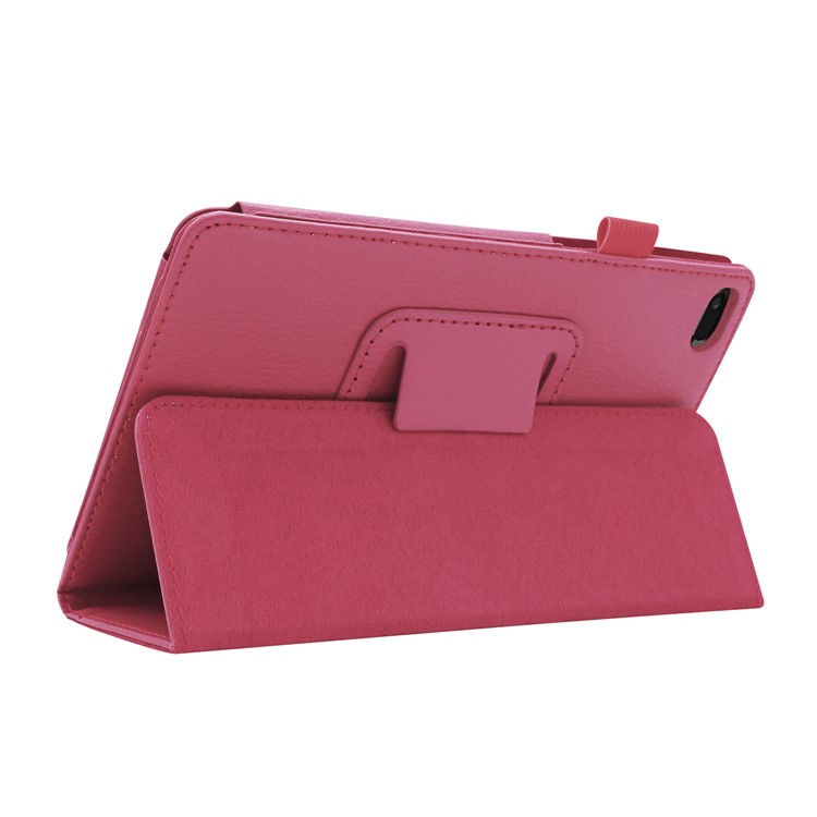 Litchi Skin Leather Stand Case for Lenovo Tab E7 - Rose-6
