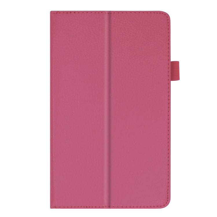 Litchi Skin Leather Stand Case for Lenovo Tab E7 - Rose-7