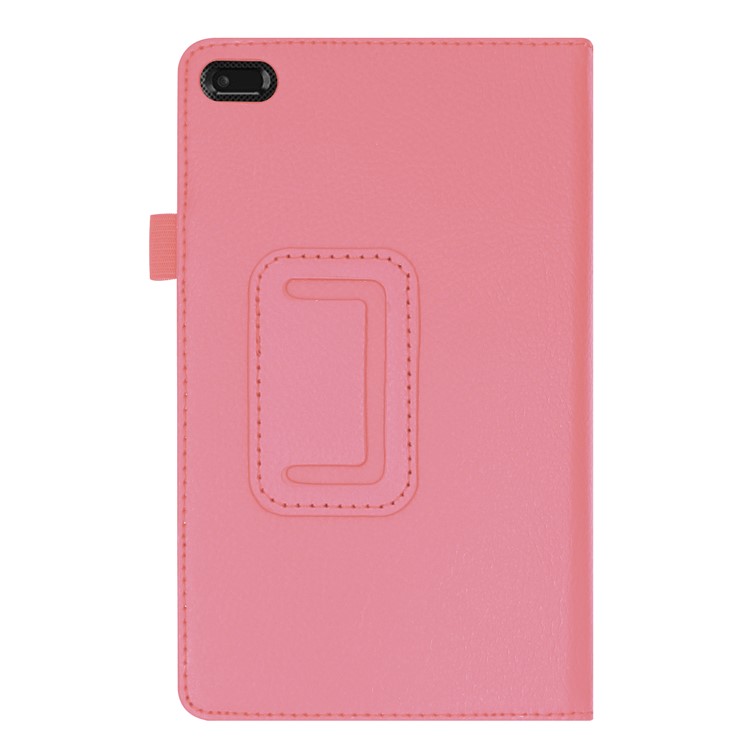 Custodia In Pelle Color Litchi Per Scheda Lenovo E7 - Rosa-8