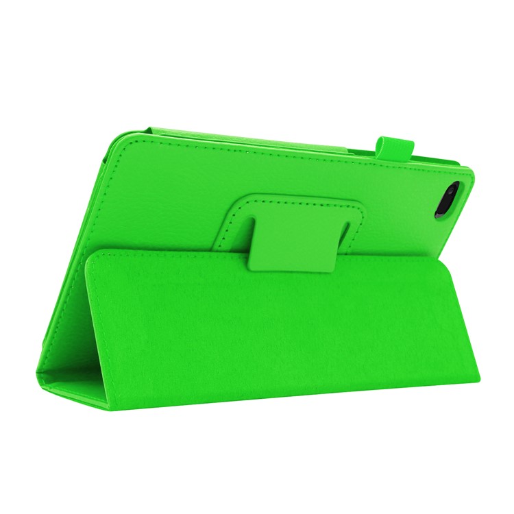 Litchi Skin Leather Stand Case for Lenovo Tab E7 - Green-6