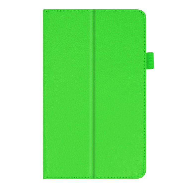 Litchi Skin Leather Stand Case for Lenovo Tab E7 - Green-7