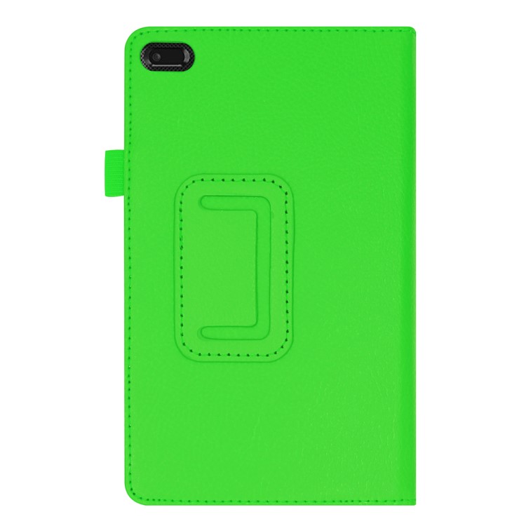 Litchi Skin Leather Stand Case for Lenovo Tab E7 - Green-8