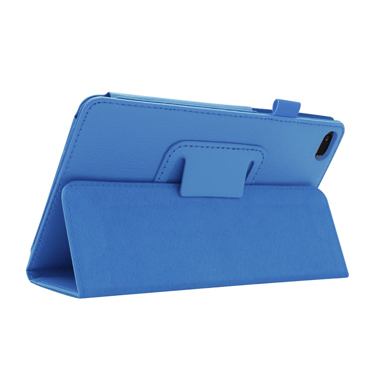 Litchi Skin Leather Stand Case for Lenovo Tab E7 - Baby Blue-6