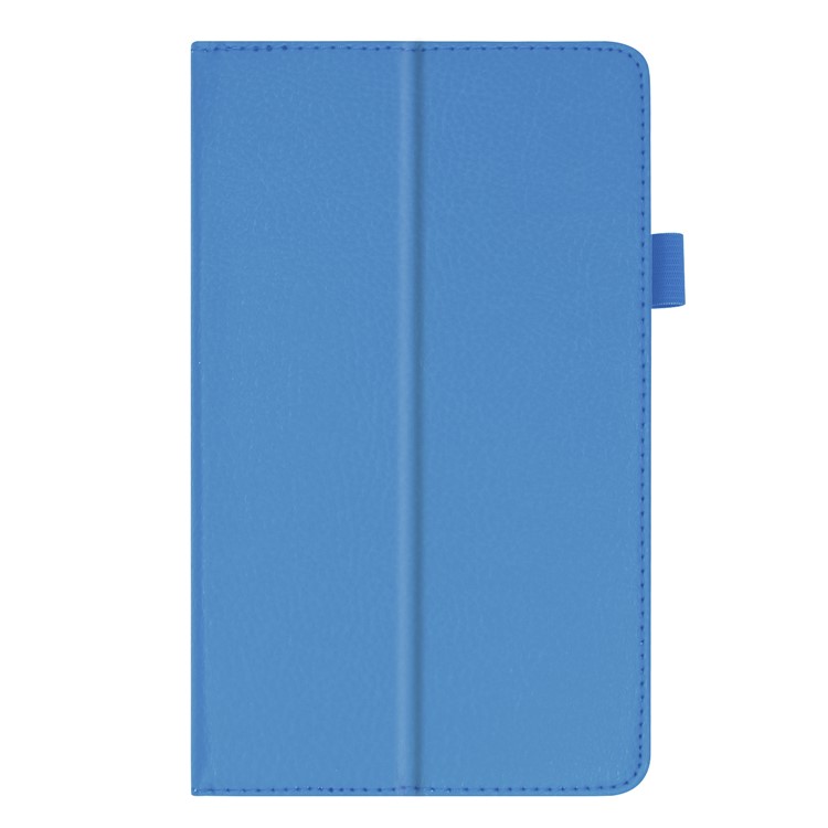 Litchi Skin Leather Stand Case for Lenovo Tab E7 - Baby Blue-7