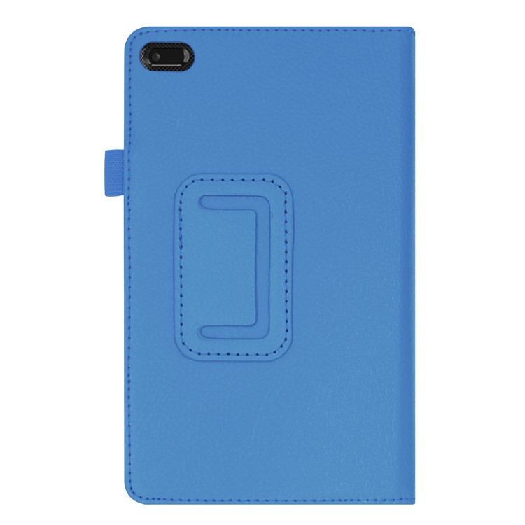 Litchi Skin Leather Stand Case for Lenovo Tab E7 - Baby Blue-8