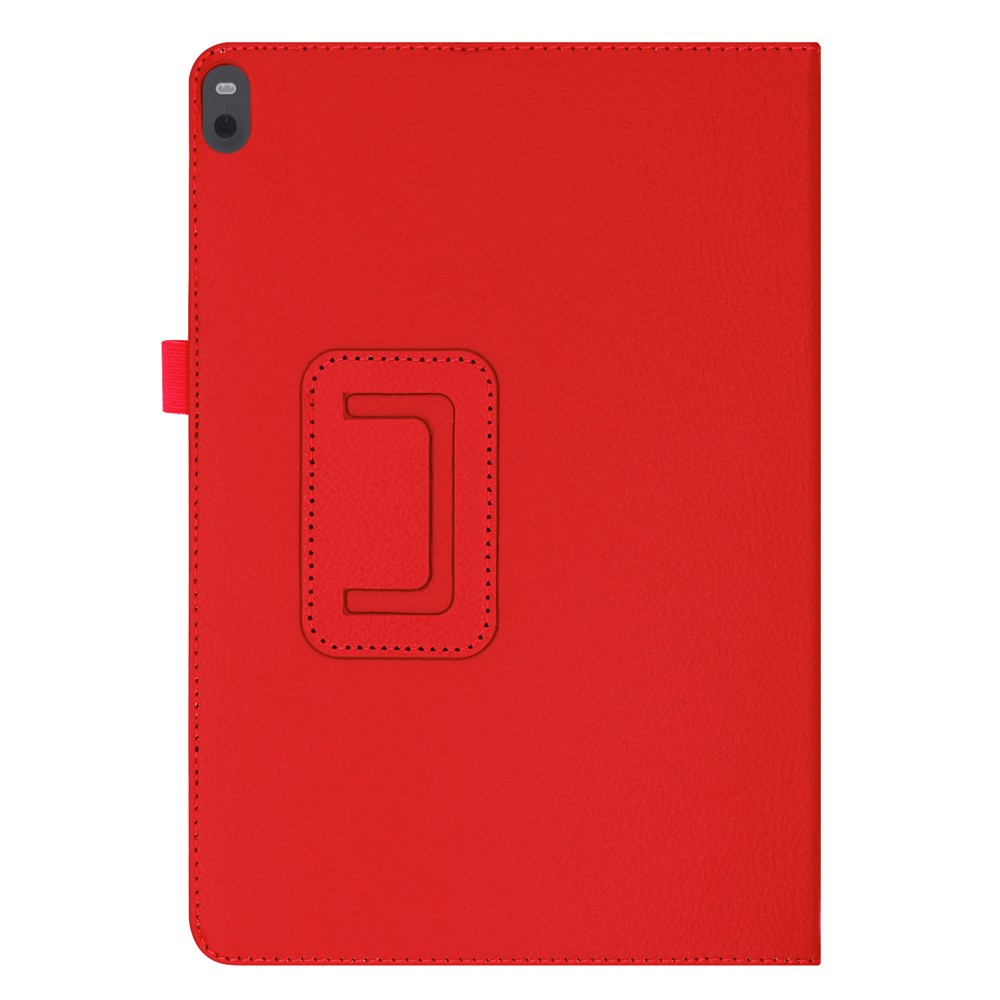 Litchi Texture Leather Stand Protective Case for Lenovo Tab M10 TB-X605F - Red-8