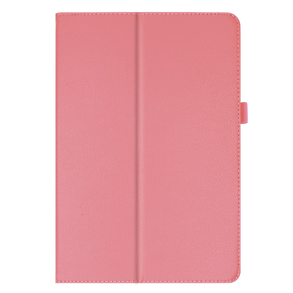 Anti-scratch Shockproof Litchi Texture Leather Stand Protective Phone Case Cover for Lenovo Tab M10 TB-X605F - Pink-7