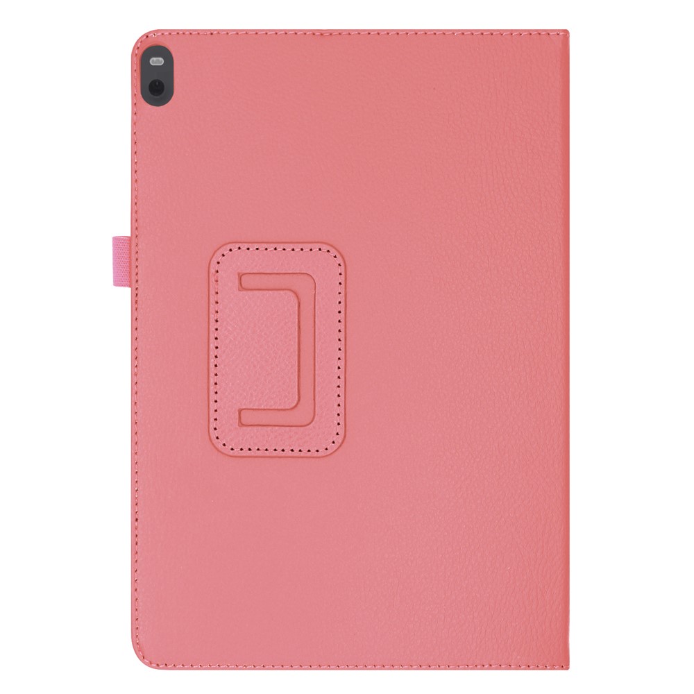 Anti-scratch Shockproof Litchi Texture Leather Stand Protective Phone Case Cover for Lenovo Tab M10 TB-X605F - Pink-8