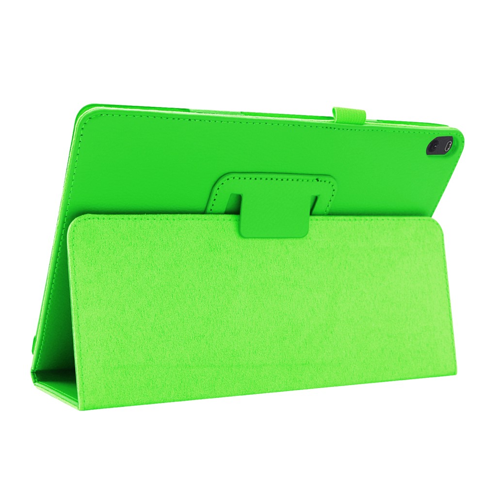 Litchi Texture Leather Stand Protective Case for Lenovo Tab M10 TB-X605F - Green-6