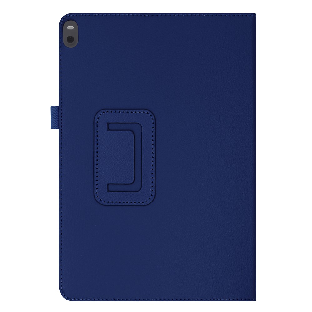 Litchi Texture Leather Stand Protective Case for Lenovo Tab M10 TB-X605F - Dark Blue-8