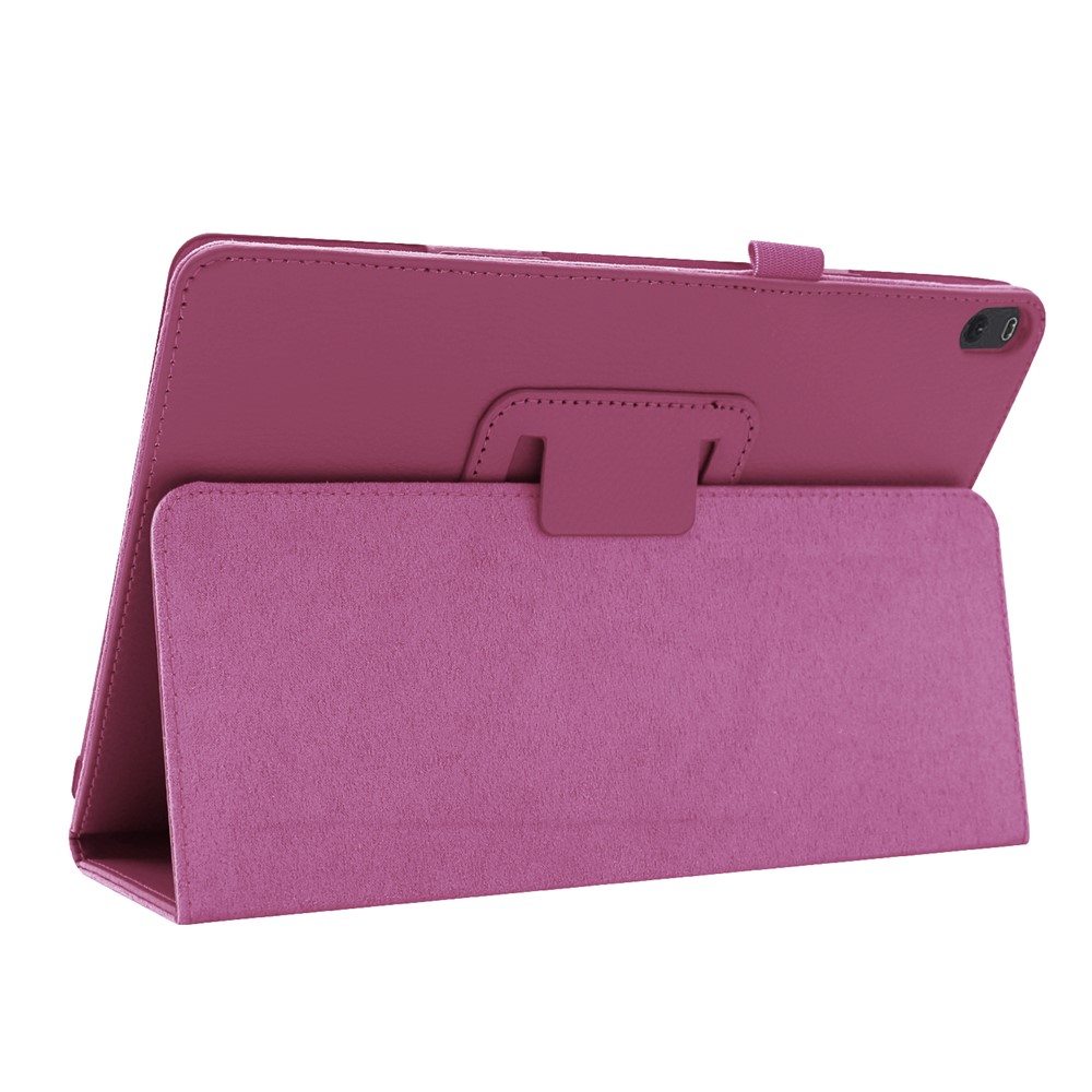 Custodia Protettiva In Pelle Con Texture In Pelle Di Texture Antiurto Anti-graffiante Per Lenovo Tab M10 TB-X605F - Viola