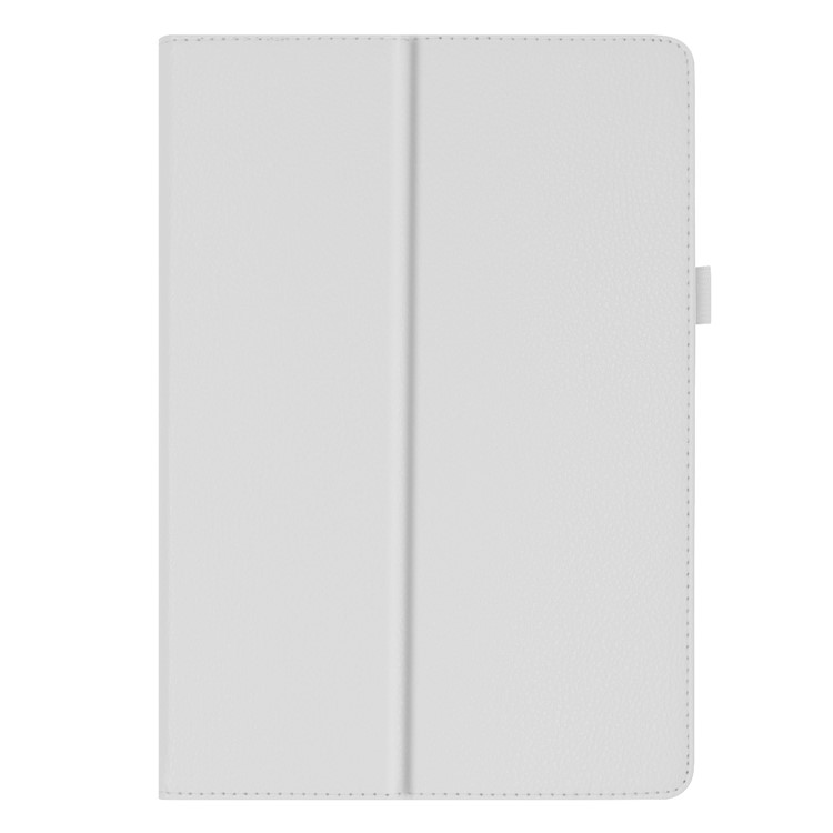 Litchi Skin Leather Stand Case for Lenovo Tab E10 - White-8