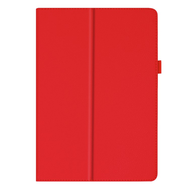 Litchi Skin Leather Stand Case for Lenovo Tab E10 - Red-8