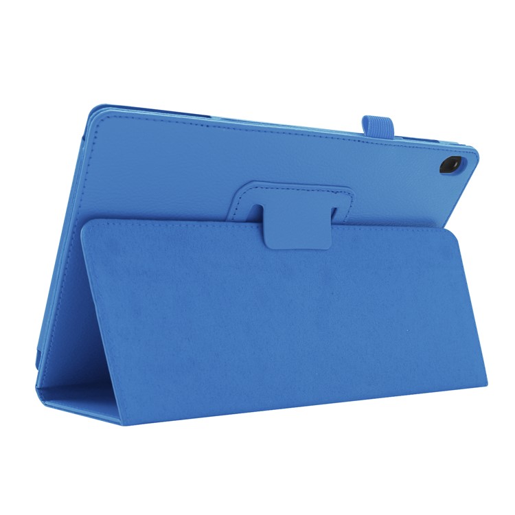 Litchi Skin Leather Stand Case for Lenovo Tab E10 - Baby Blue-6