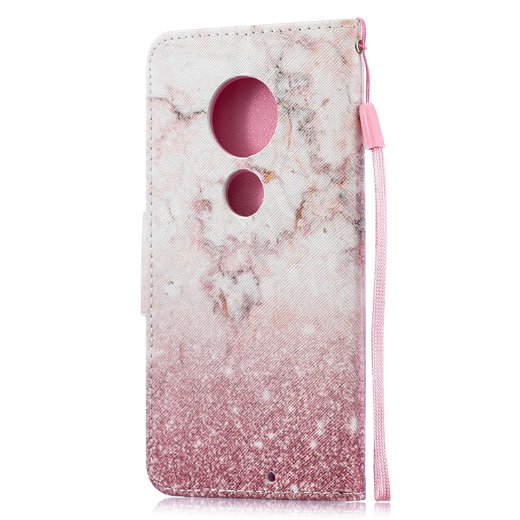 Pattern Printing Leather Wallet Case for Motorola Moto G7 / G7 Plus - Colorized Pattern-3